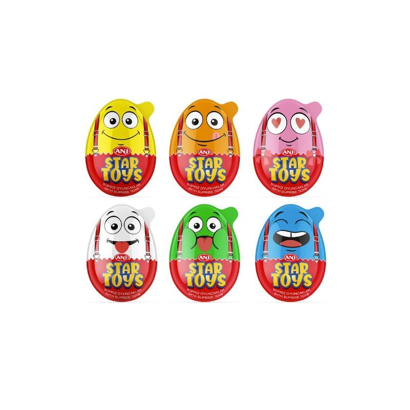 Surprise Star Toys Eggs 15 gr * 24 Stück