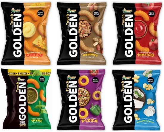Golden touch Chips 70 gr * 12 Stück