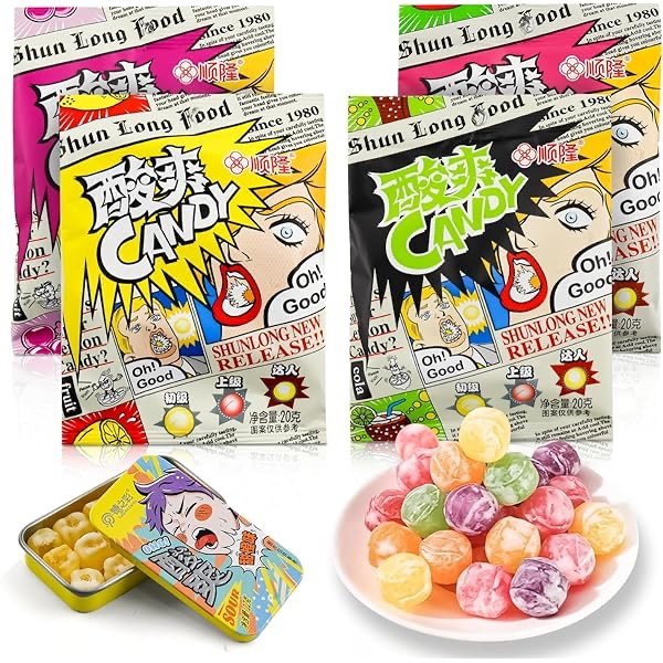 ‏Super sour hard candy 20 Stück *20 gr