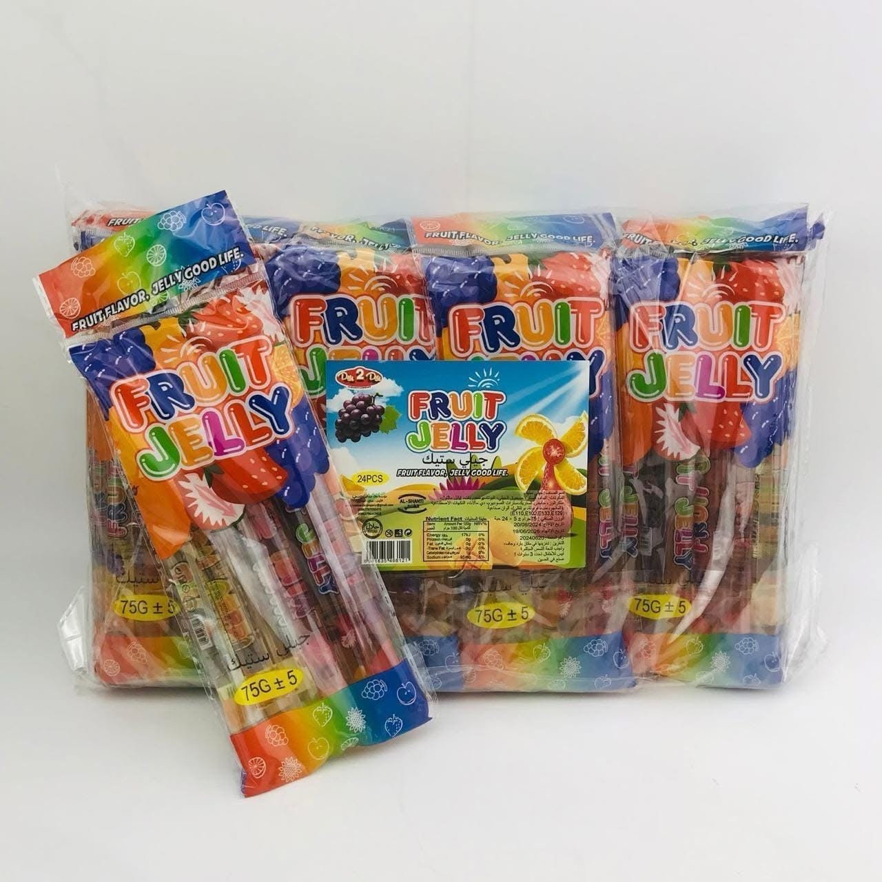 Jelly Noor fruit straws Stick 30 Stück *13gr